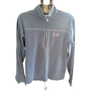 Mountain Hardwear Microchill 1/4 Zip Fleece Pullover Outdoors Camping Hiking L
